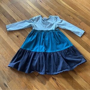 Hanna Andersson blue long sleeve dress